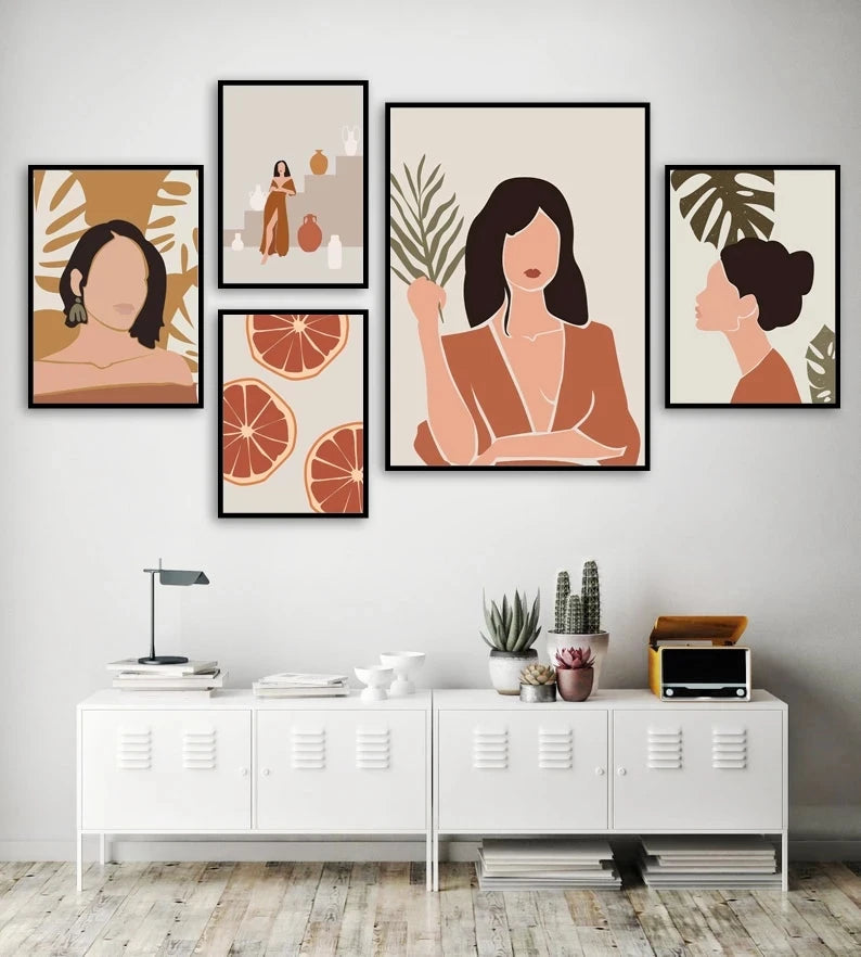 Fruit Girl Canvas Poster