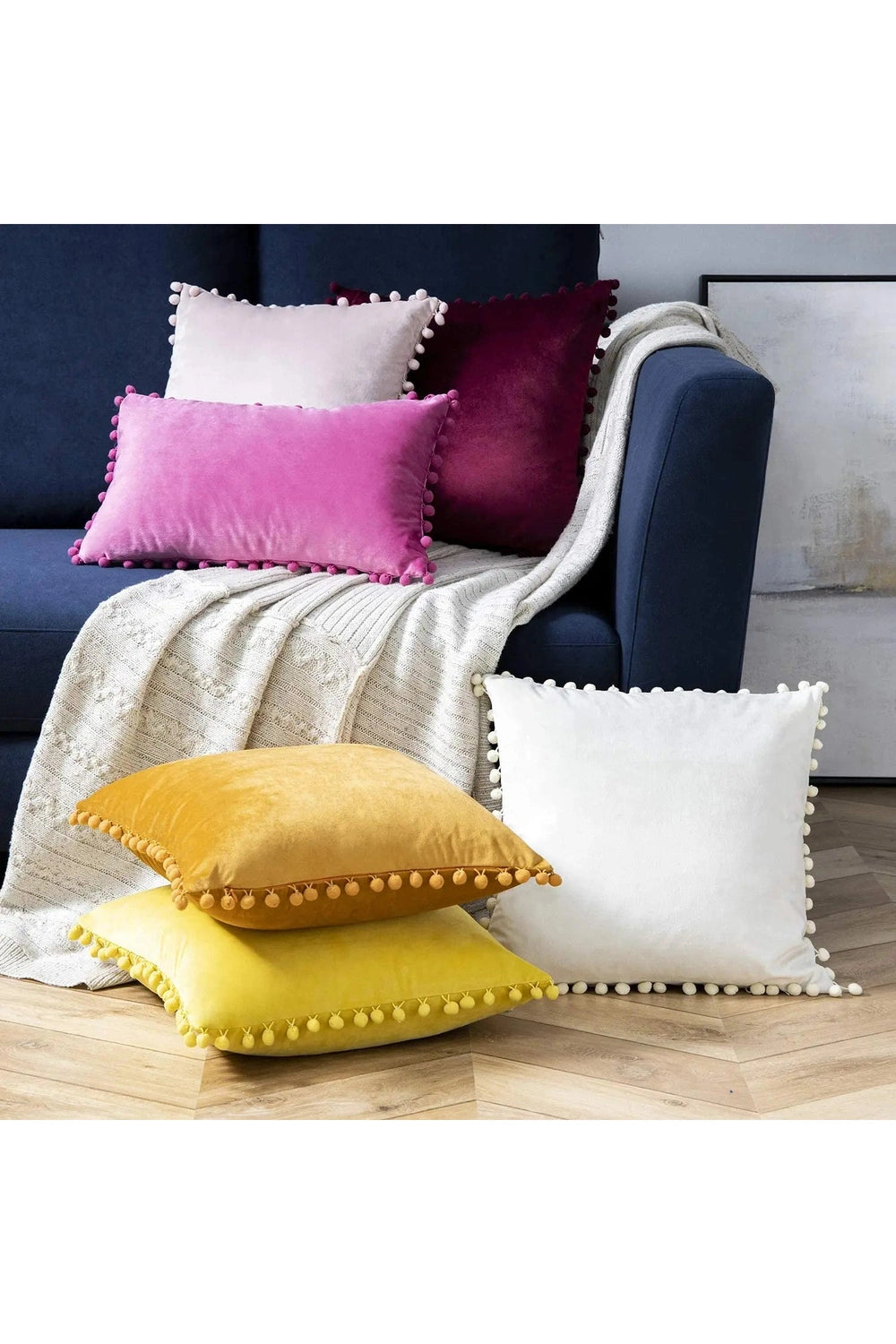 Soft Velvet Square Pillow Case