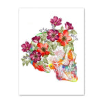 Anatomy Flower Canvas Poster