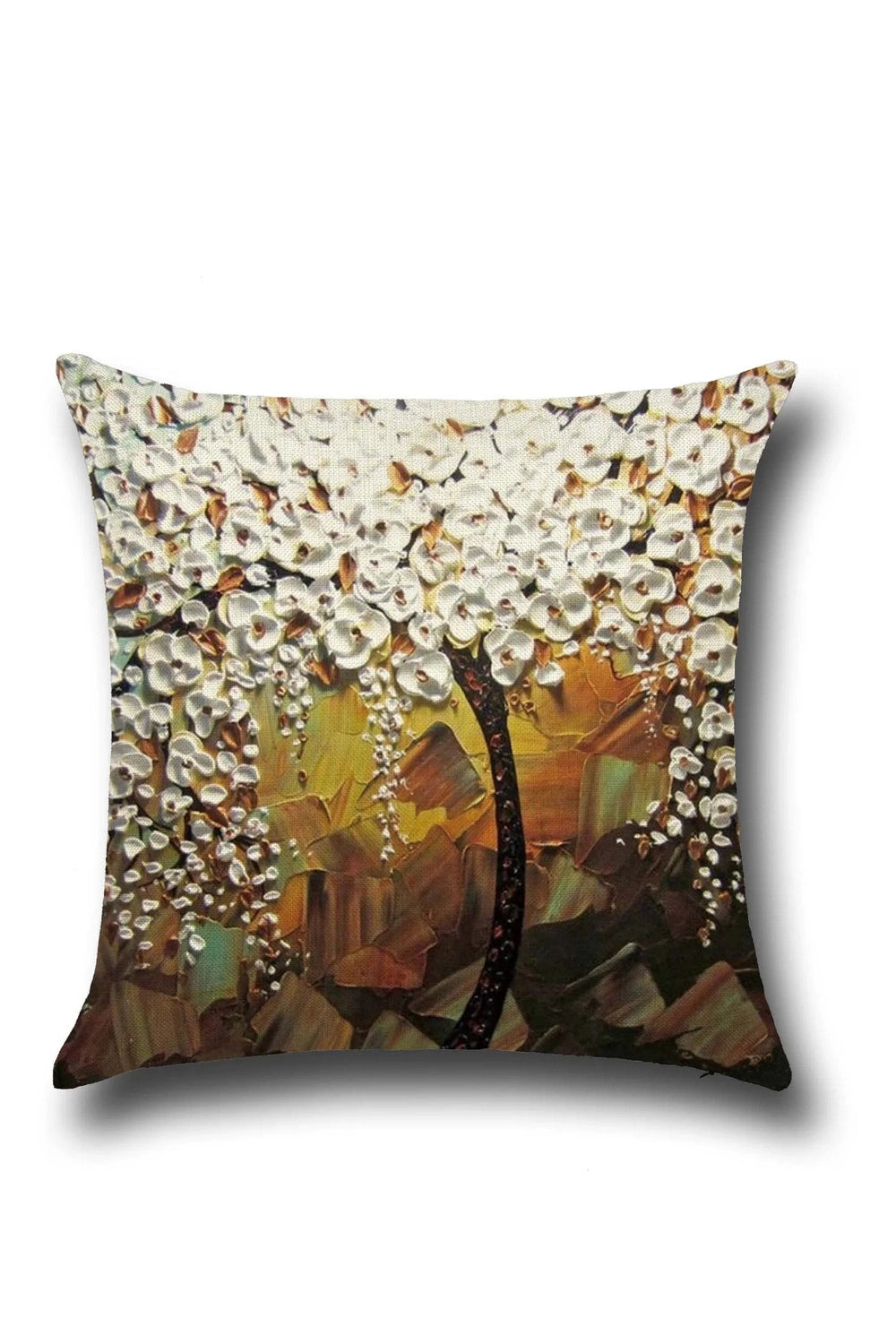 Wall Floral Printed Pillow Case