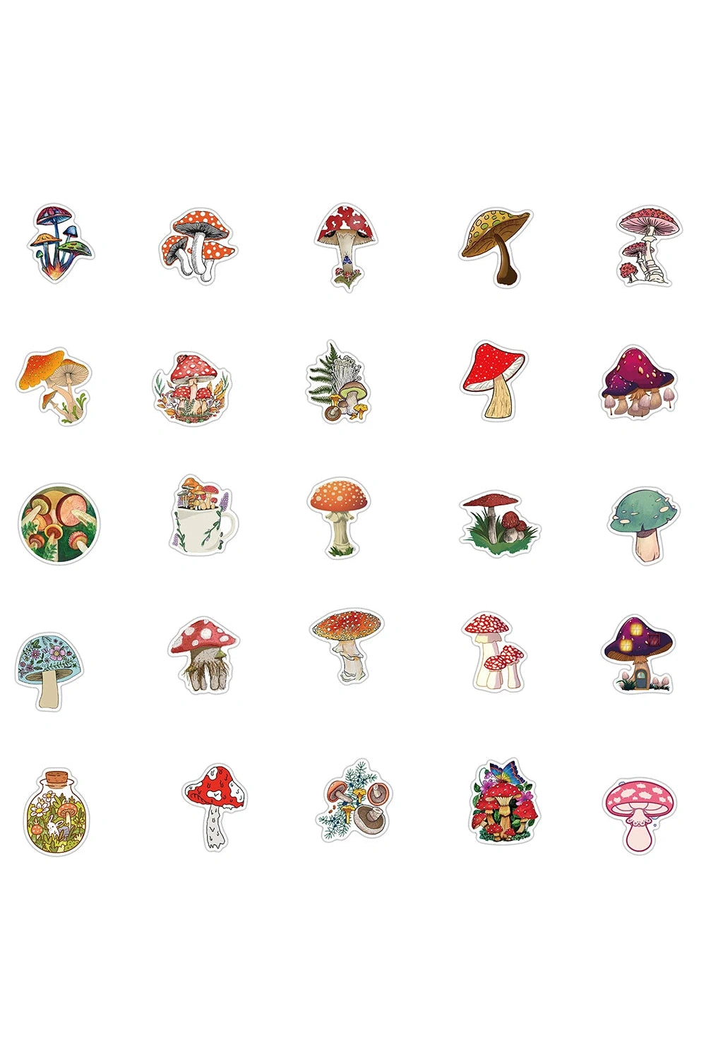 Mushroom Plant Scrapbooking Stickers