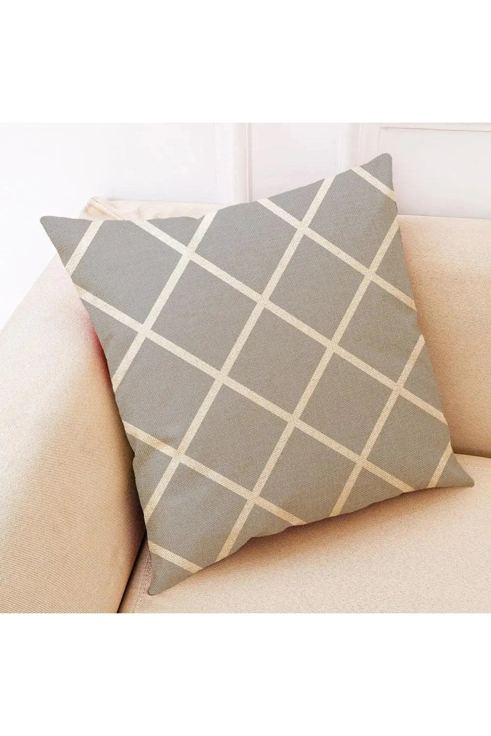 Creative Gray Geometric Pillow Case