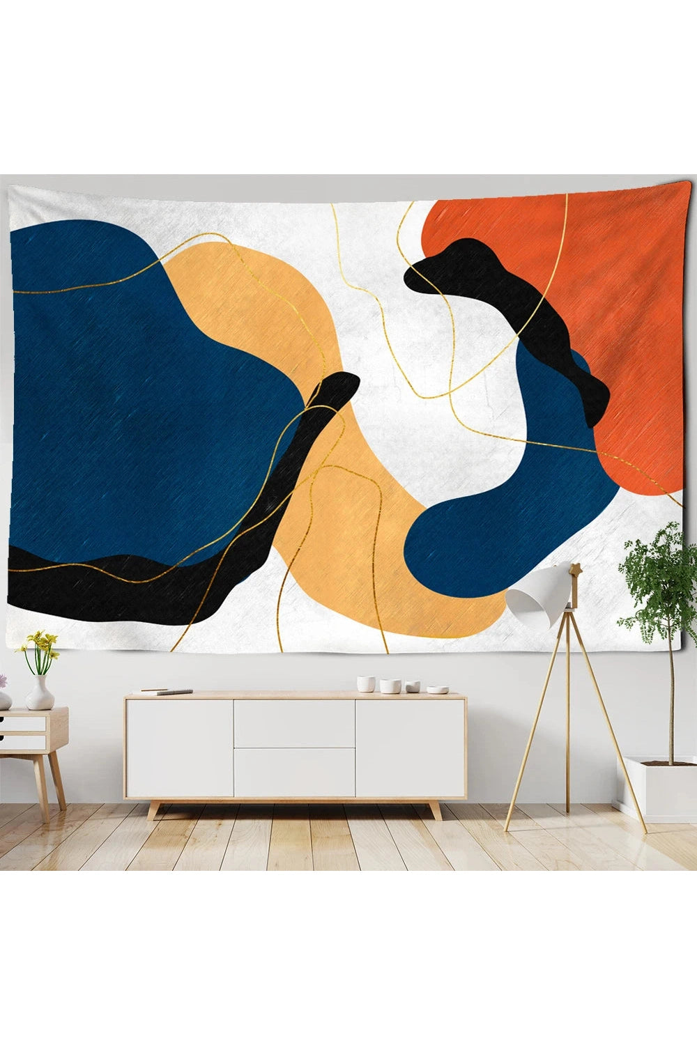 Abstract Color Flow Tapestry