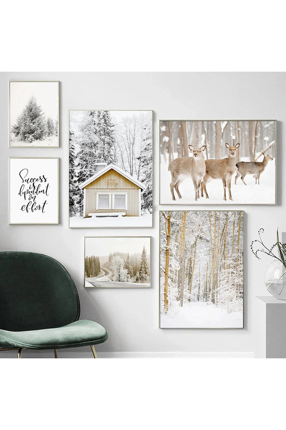 Winter Forest Canvas Poster