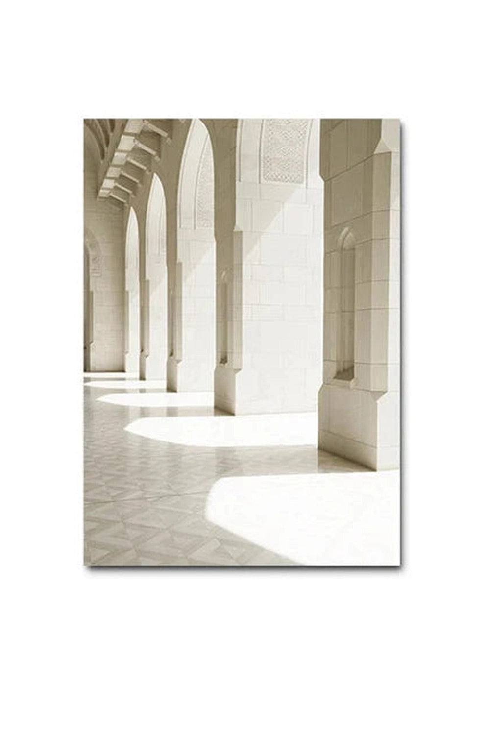 Light Academia Moroccan Canvas Poster