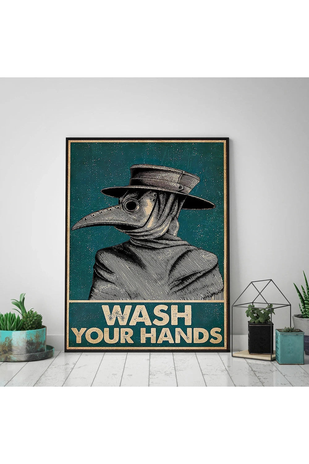 Plague Doctor Reminder Canvas Poster