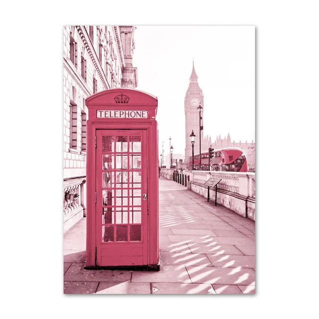 Pink Urban Canvas Poster