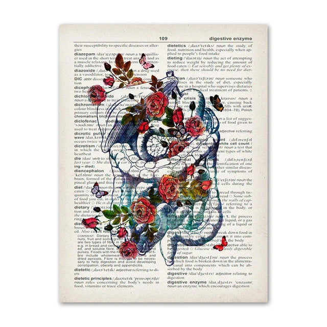 Organ Anatomy Canvas Poster