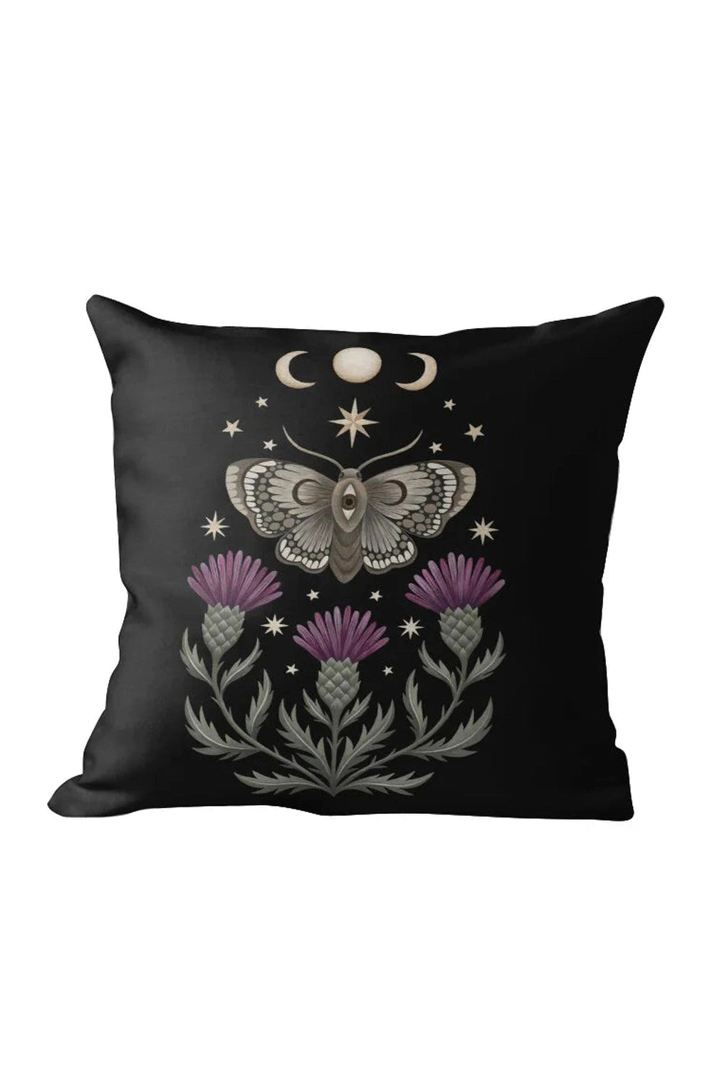 Black Nordic Christmas Pillow Case