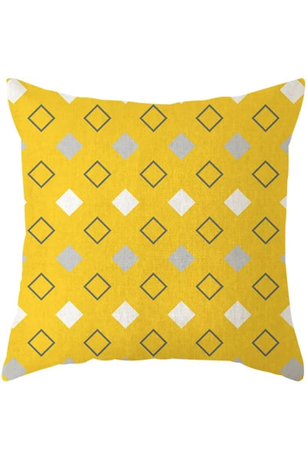 Fall Decor Yellow Deer Geometry Pillow Case