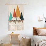 Colorblock Boho Fringe Tapestry