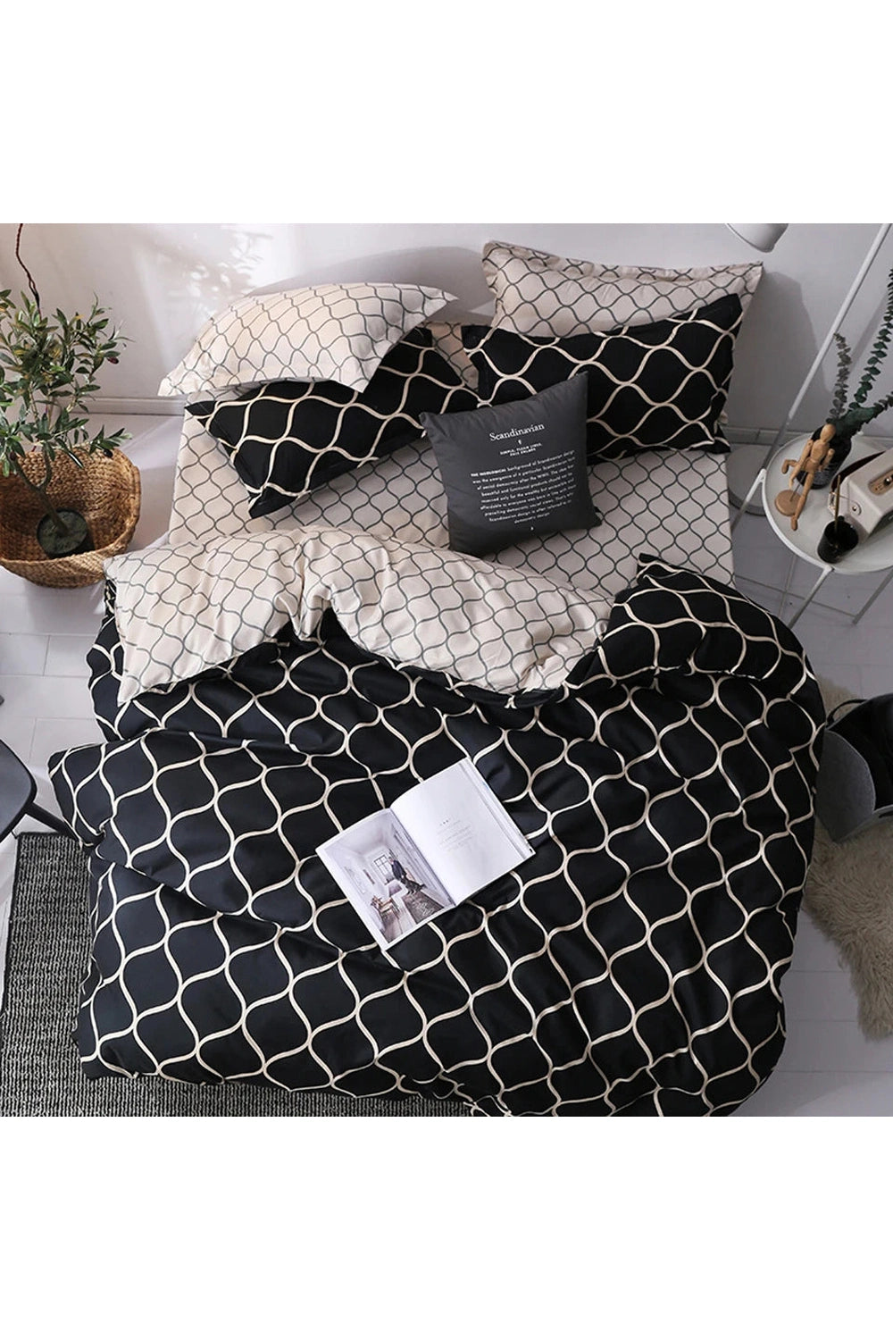 Modern Black Luxury Bedding Set