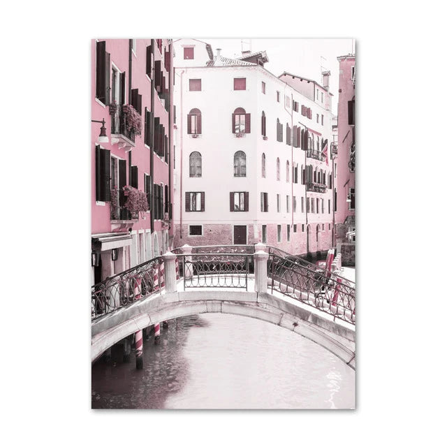 Pink Urban Canvas Poster