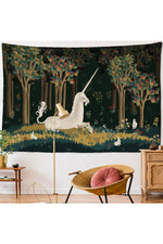 The Unicorn In Captivity Wall Tapestry Cover Beach Towel Picnic Yoga Mat Home Decoration Animal Wall Covering