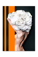 Floral Lady Canvas Poster