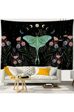 Psychedelic Tapestry Flower Wall Decor Hanging Room Starry Sky Carpet Moon Tapestries Art Home Decoration Accessories