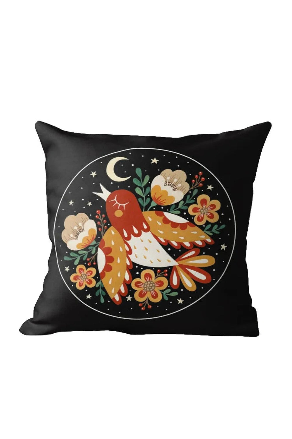 Black Nordic Christmas Pillow Case