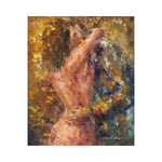 Passionate Embrace Abstract Canvas Poster