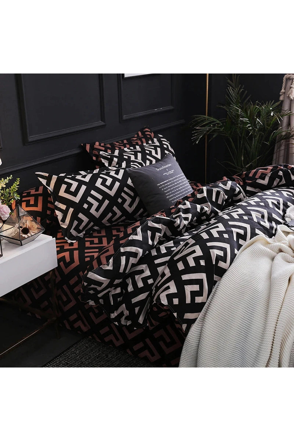 Modern Black Luxury Bedding Set