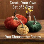 Velvet Harvest Pumpkin Cushion Set