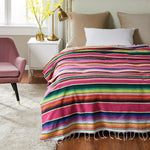 Vibrant Mexican Serape Blanket