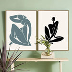 Yoga Silhouette Canvas Poster