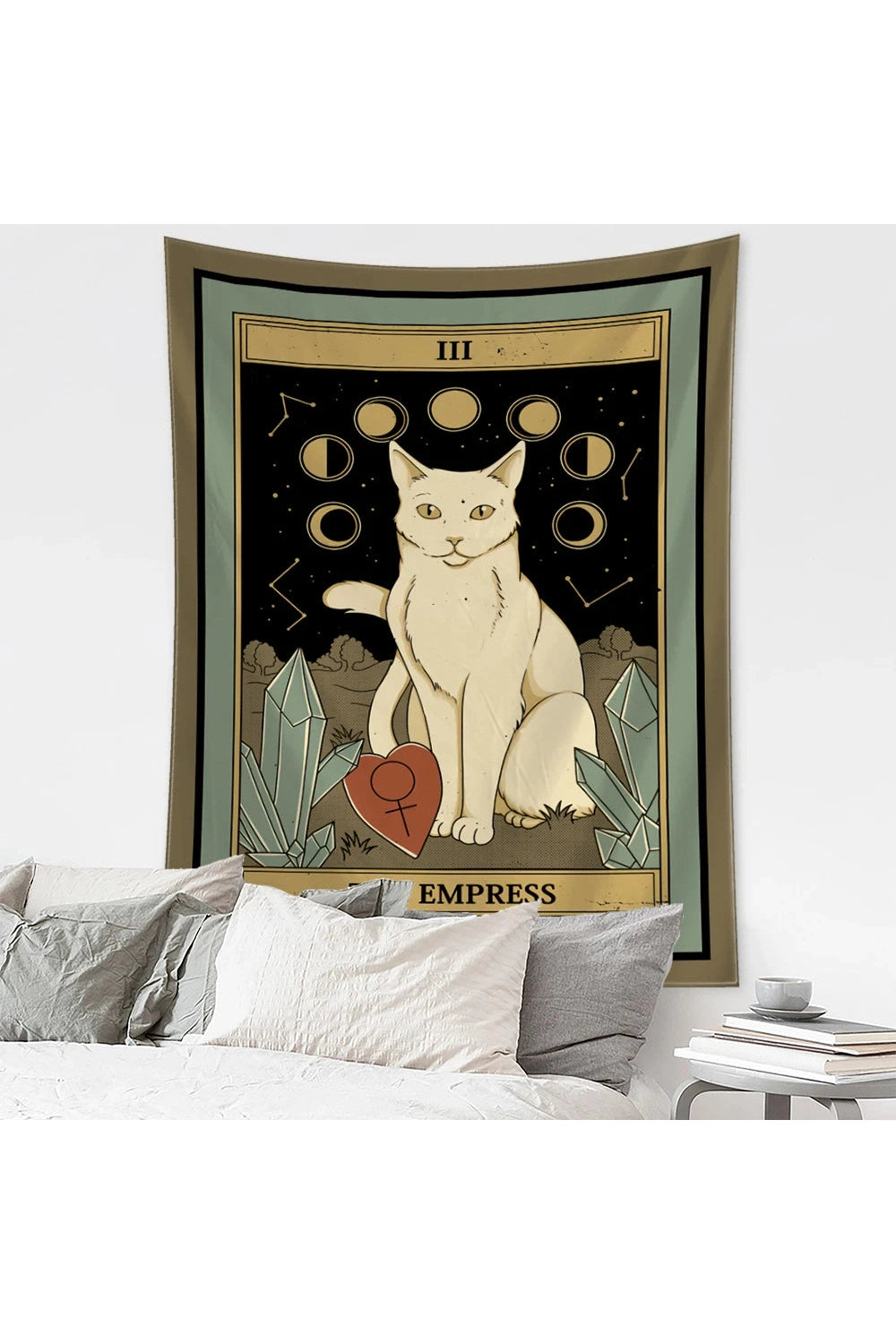 Cartoon Cat Witchcraft Tapestry