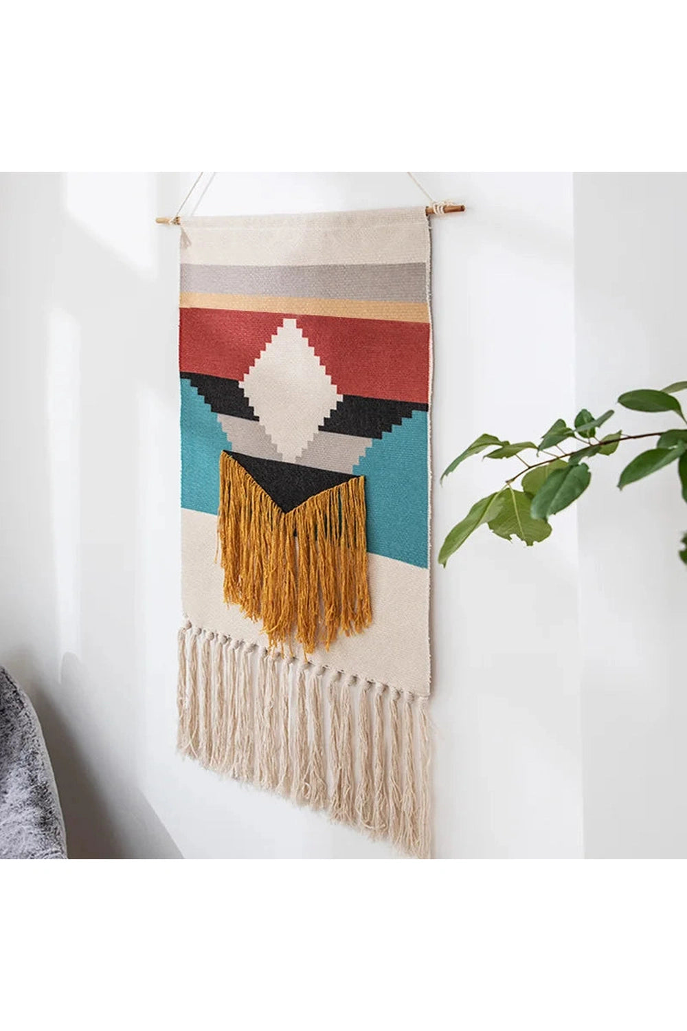 Retro Rainbow Woven Wall Hanging Tapestry