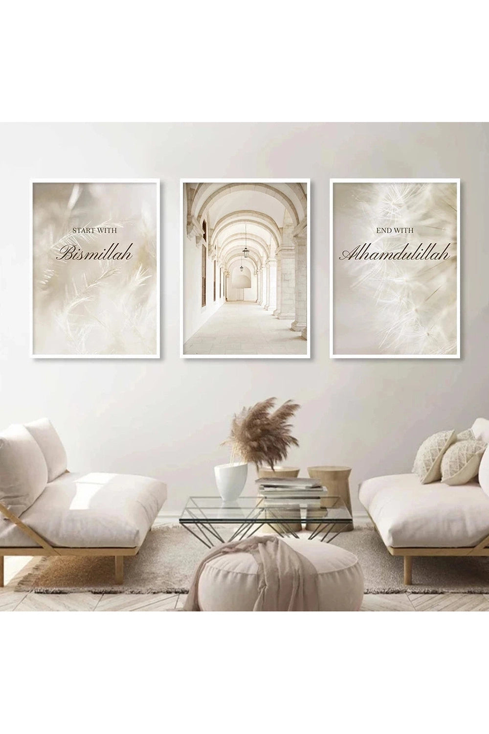 Light Academia Moroccan Canvas Poster