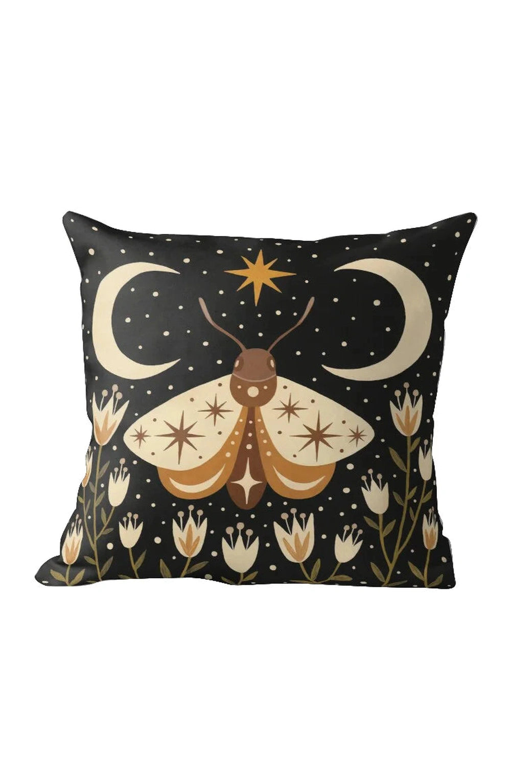 Black Nordic Christmas Pillow Case