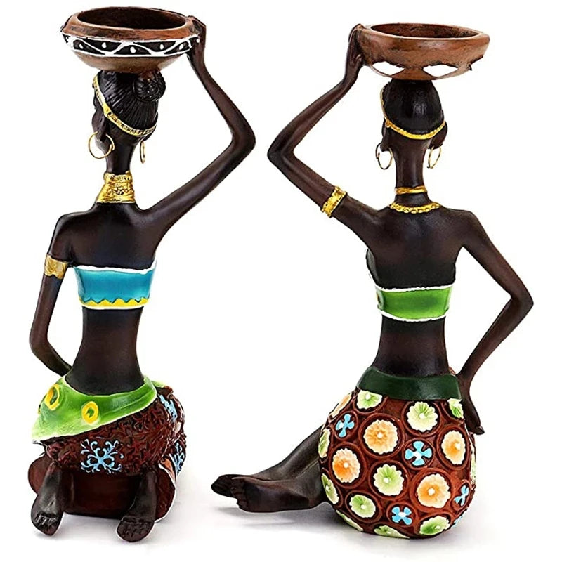 Cultural Elegance Candle Holders