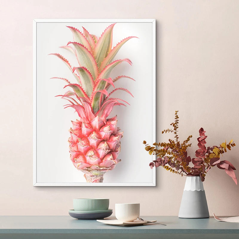 Pink Pineapple Canvas Poster