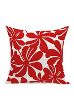 Red Geometric Fashion Pillow Case