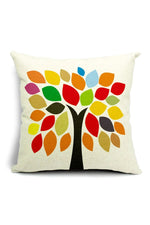 Colorful Tree Pillow Case