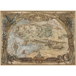 Middle Earth Map Canvas Poster