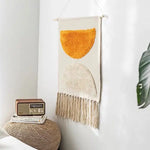 Colorblock Boho Fringe Tapestry