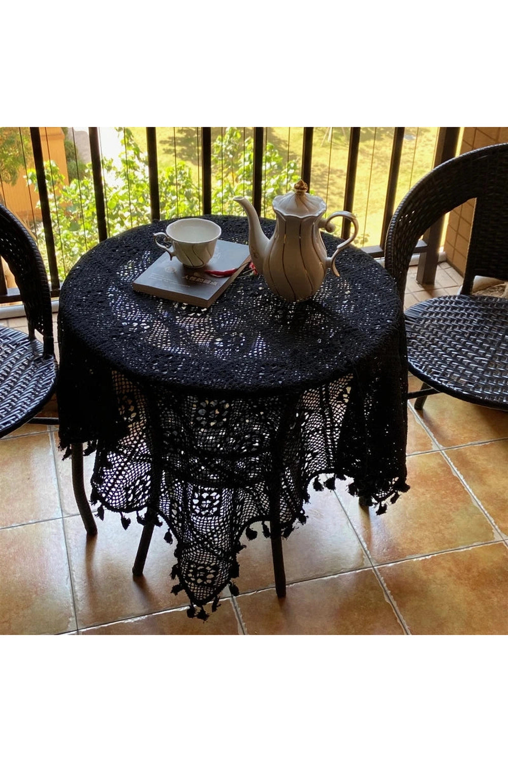 Gothic Lace Elegance Tablecloth