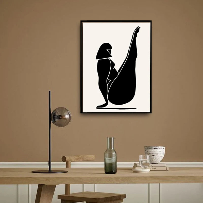 Yoga Silhouette Canvas Poster