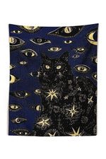 Witchcraft Cat Tapestry