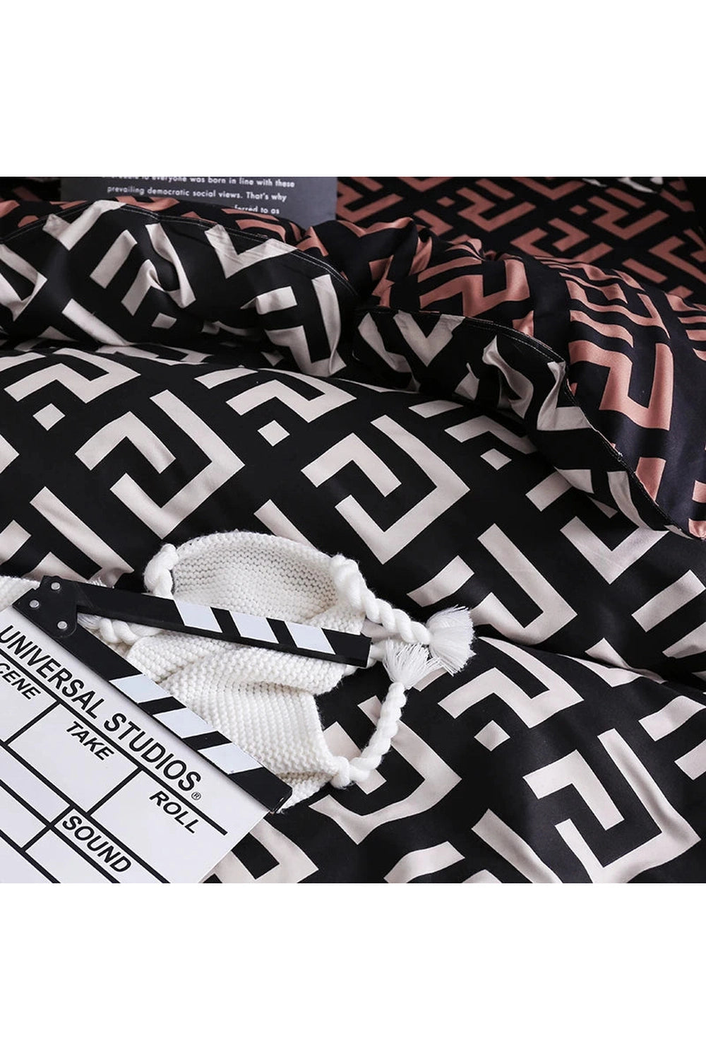 Modern Black Luxury Bedding Set