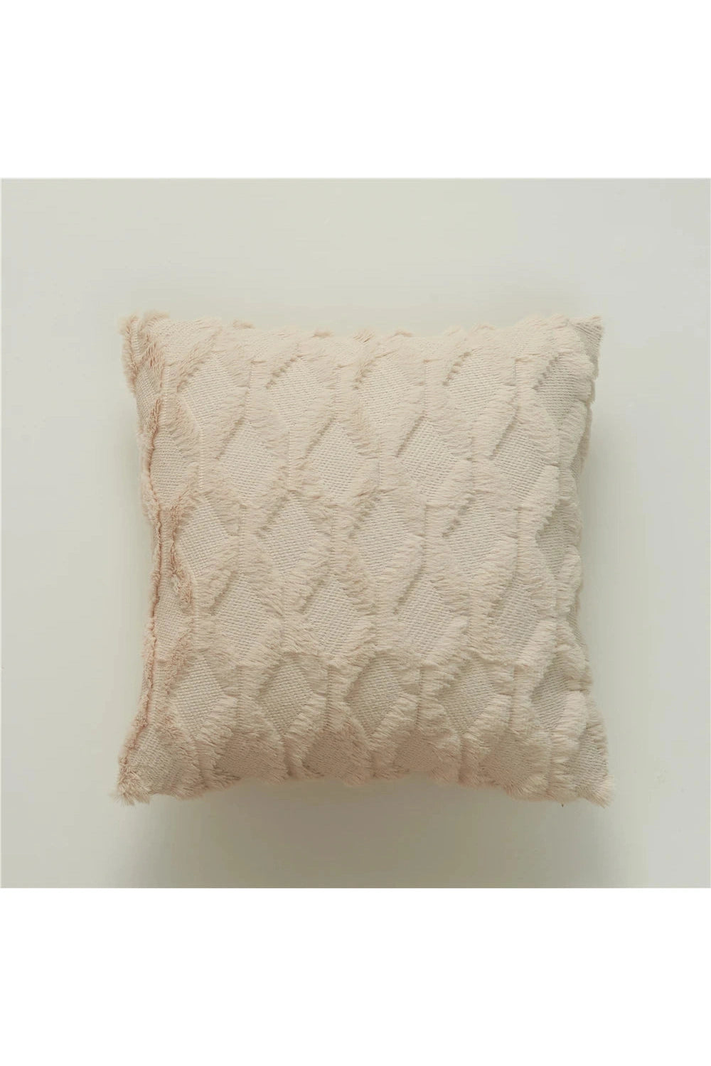 Plush Geometric Sofa Pillow Case