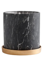 Midnight Marble Planter Set