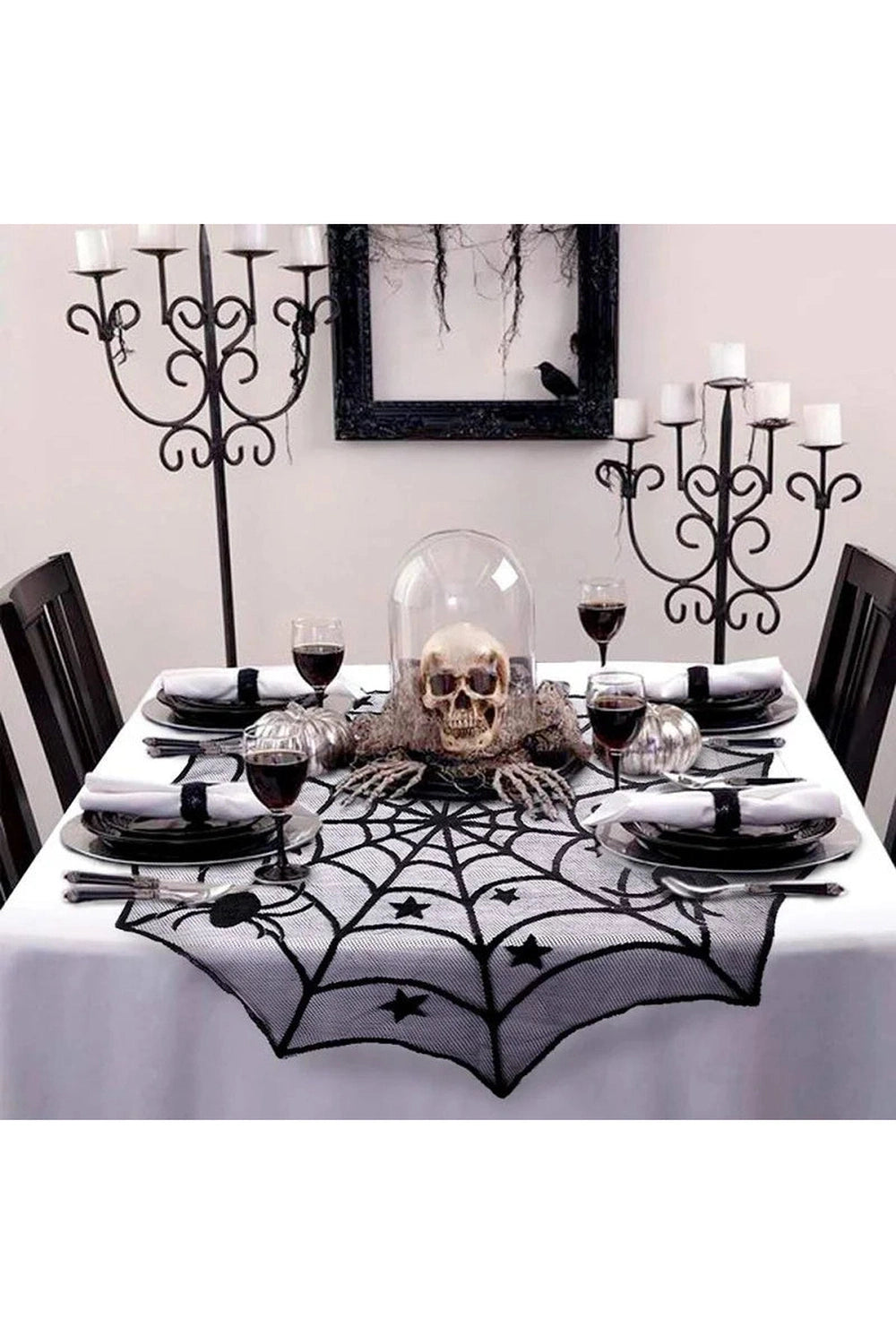 Gothic Spiderweb Tablecloth