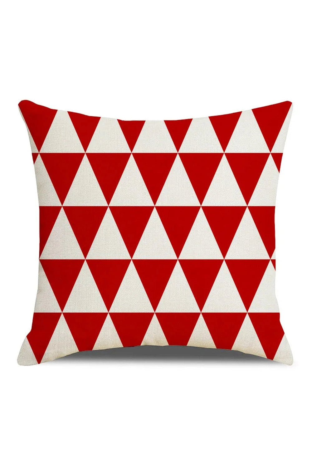 Red Geometric Fashion Pillow Case