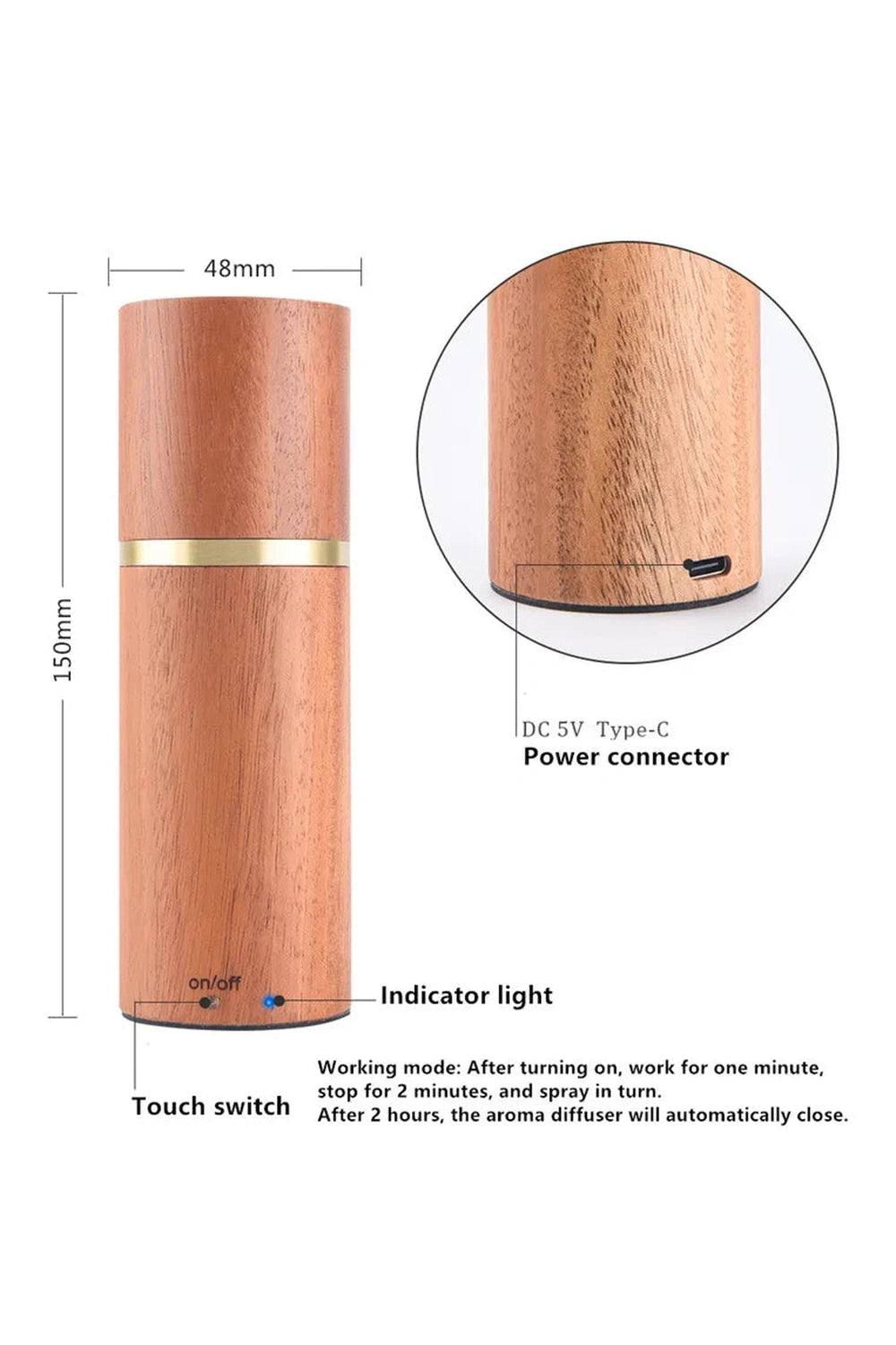 Zen Mist Wooden Diffuser