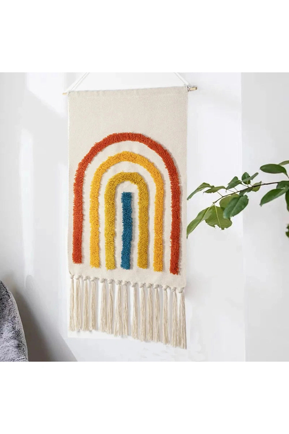 Retro Rainbow Woven Wall Hanging Tapestry