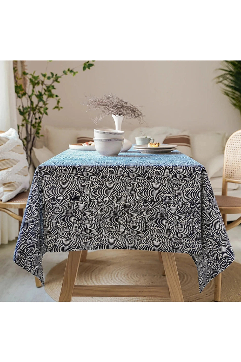 Zen Waves Tablecloth