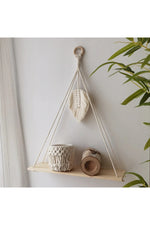 Macrame Wall Hanging Shelf Tassel