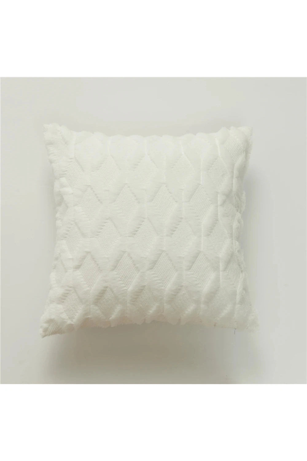 Plush Geometric Sofa Pillow Case