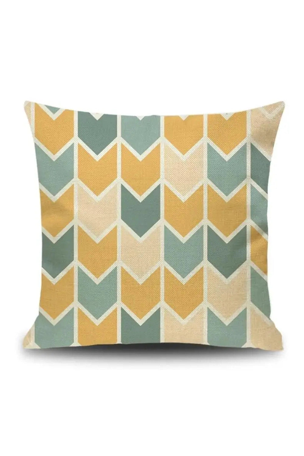 Yellow Geometric Pillow Case